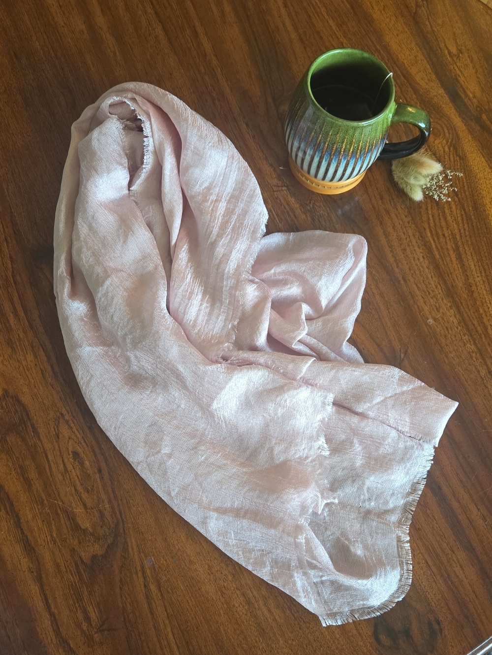 Nordstrom Blush Pink Sheer Scarf